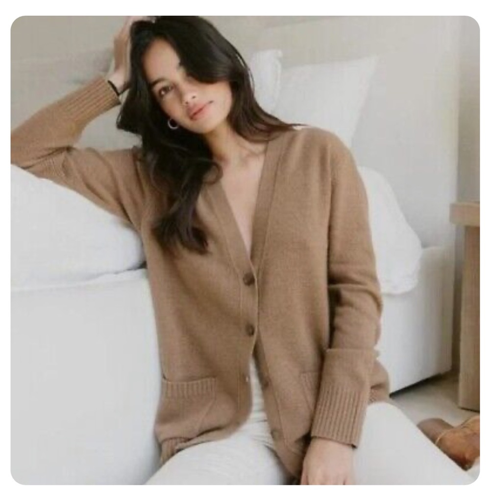 Jenni kayne everyday cardigan color camel